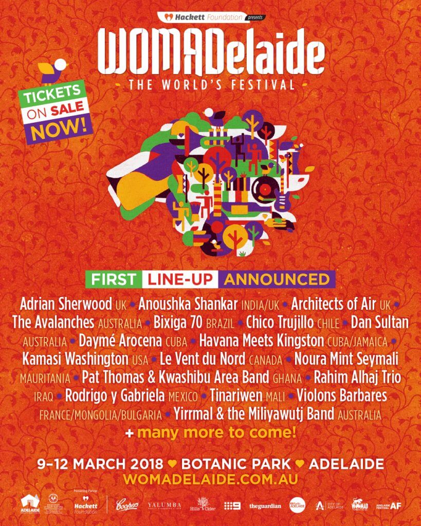 WOMADelaide 2018 1st Lineup 1